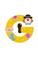 Wooden  Colourful Clown Letters A-Z Asst
