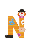 Wooden  Colourful Clown Letters A-Z Asst