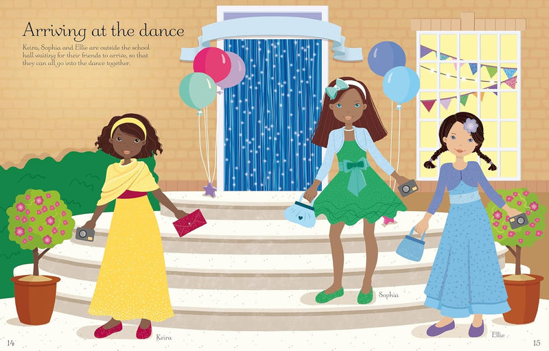 Sticker Dolly Dressing School Dance