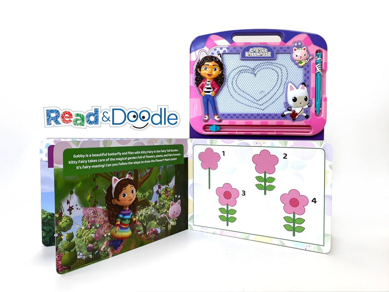 DreamWorks Gabby's Dollhouse Storybook & Magnetic Drawing Kit