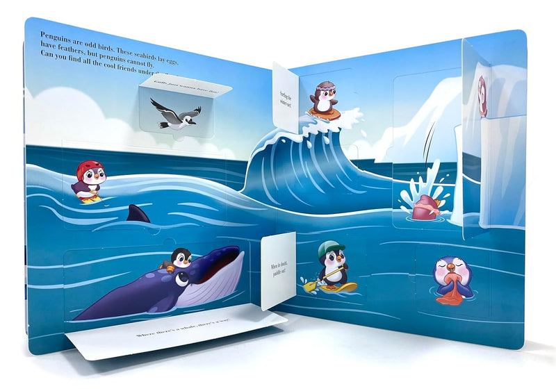 Plucky Penguins Flip Flap Fun Book