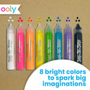 Ooly Dot-a-Lot 3D Dimensional Craft Paint, Brights Set of 8