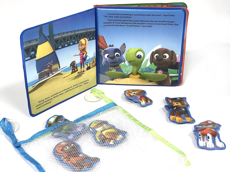 PAW Patrol Bath Time Books (EVA Bag) with Suction Cups