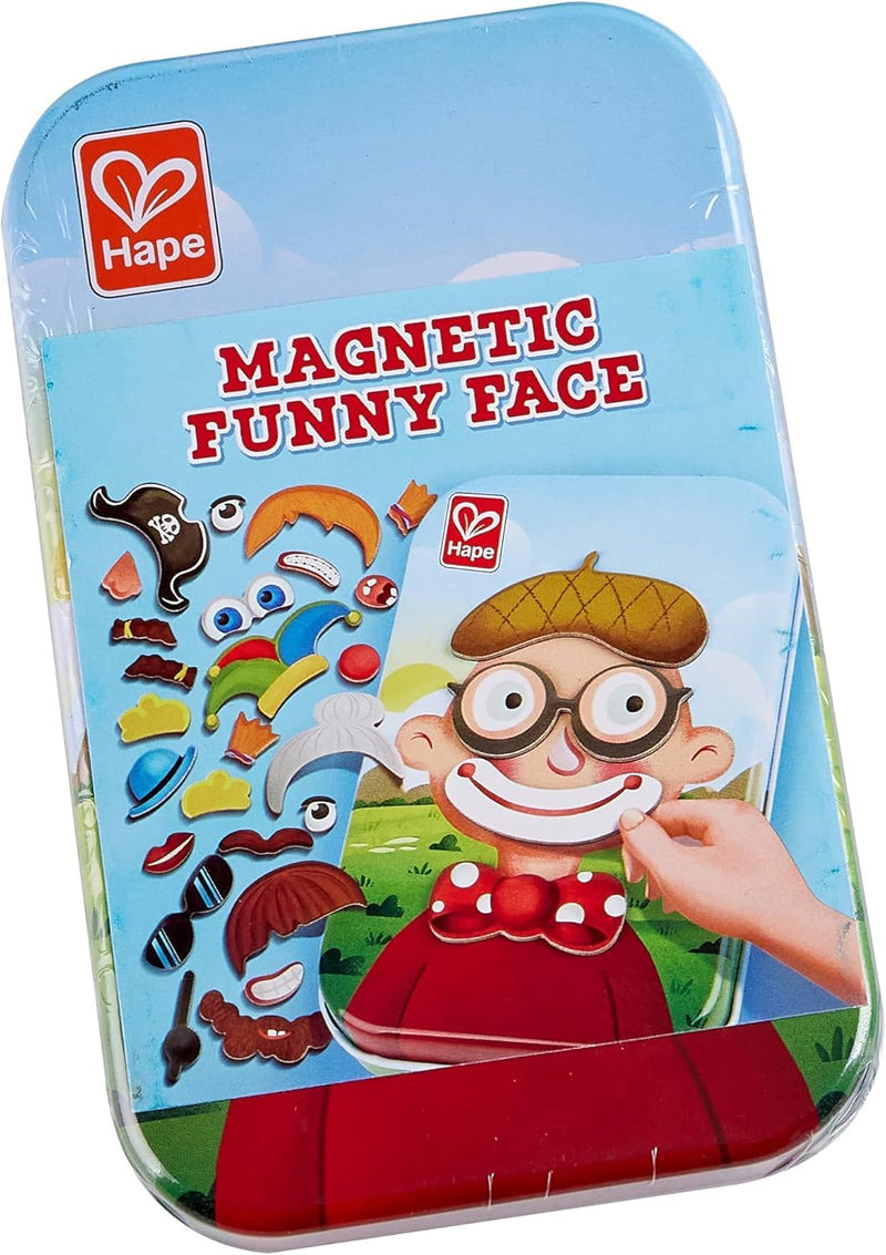 Hape | Magnetic Funny Face Pocket Game