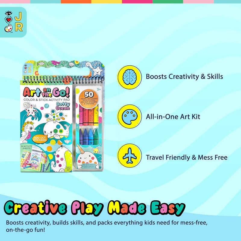 Art On The Go | Colour & Stick Kit Dotty