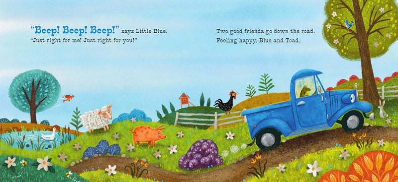 Little Blue Truck Feeling Happy: A Touch-and-Feel Book