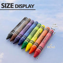 BAZIC 8 Colour Washable Premium Jumbo Crayons