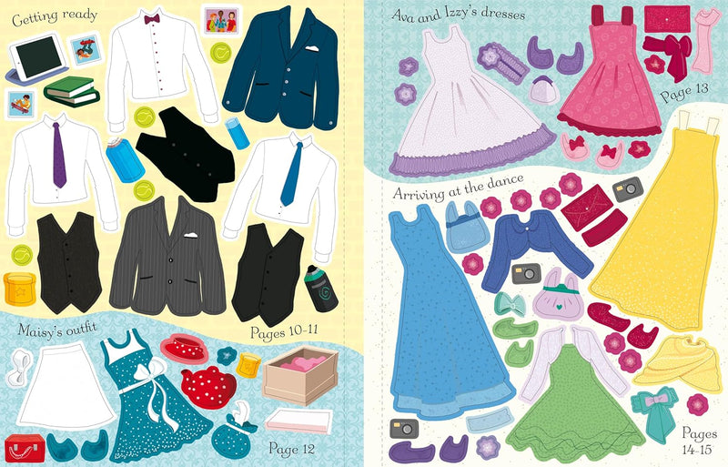 Sticker Dolly Dressing School Dance