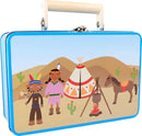 Children's playset Indian Wild West in Suitcase