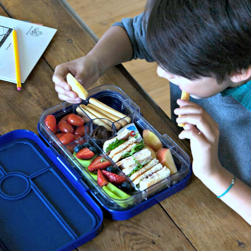 Yumbox Tapas Size - 4 Compartment  Bento Lunch - Race cars