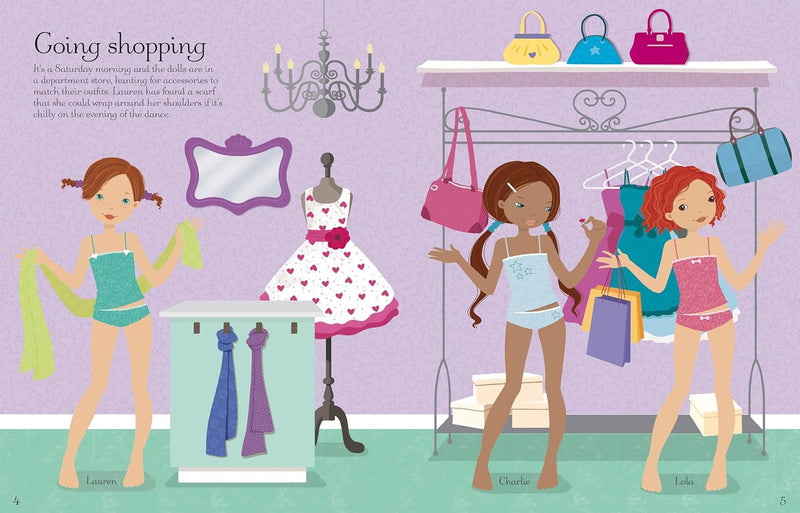 Sticker Dolly Dressing School Dance