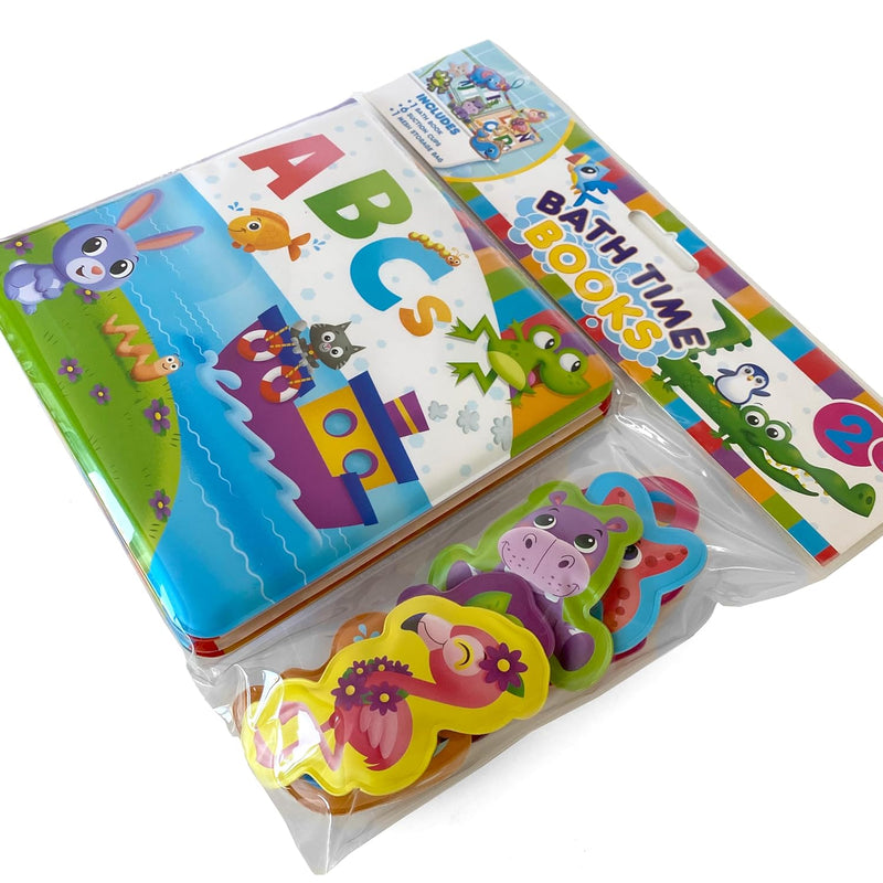 ABC's Bath Time Books (EVA bag) with Suction Cups and Mesh Bag