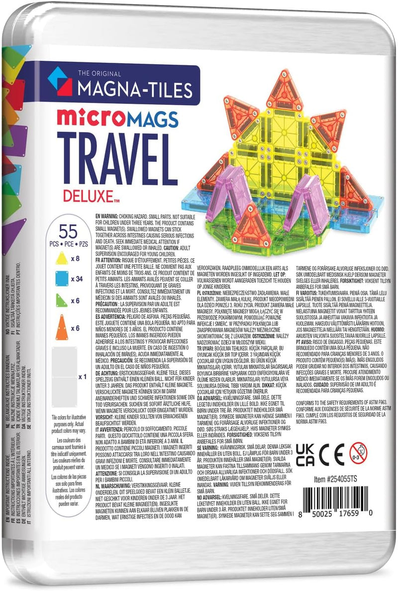 Magna-Tiles | microMAGS Travel Set Deluxe 55 Pieces