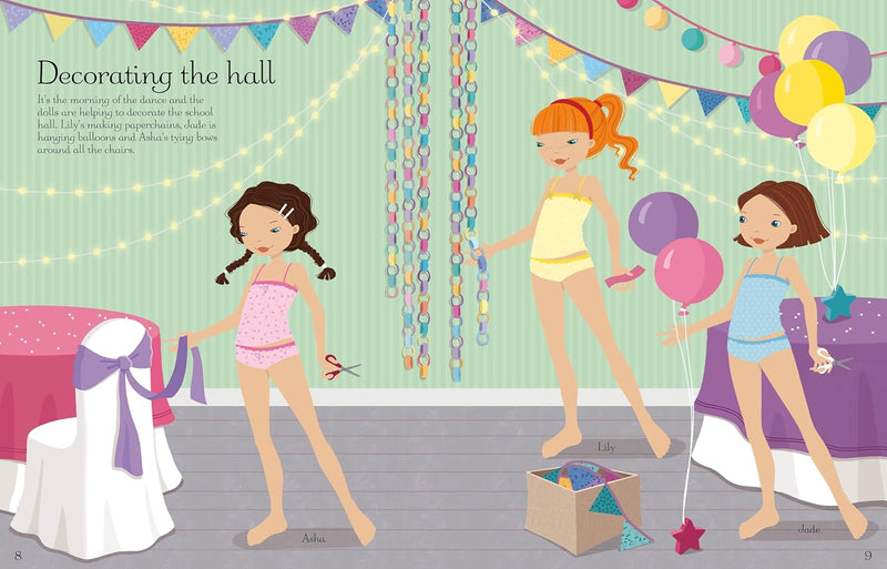 Sticker Dolly Dressing School Dance
