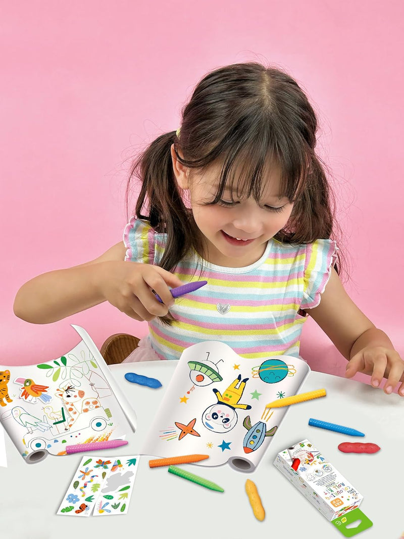 HAKU YOKA | Colouring Roll Kit Dino World