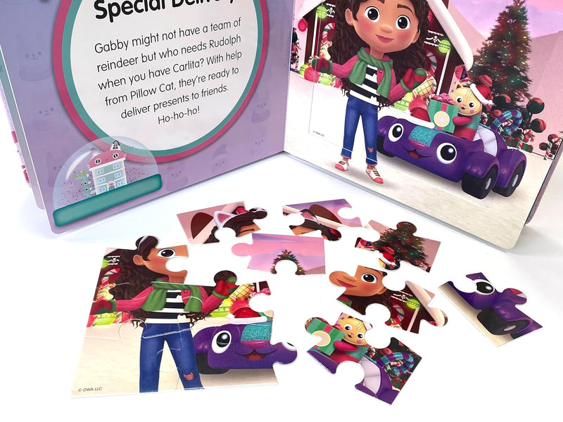 Gabby Dollhouse Christmas My First Puzzle Book