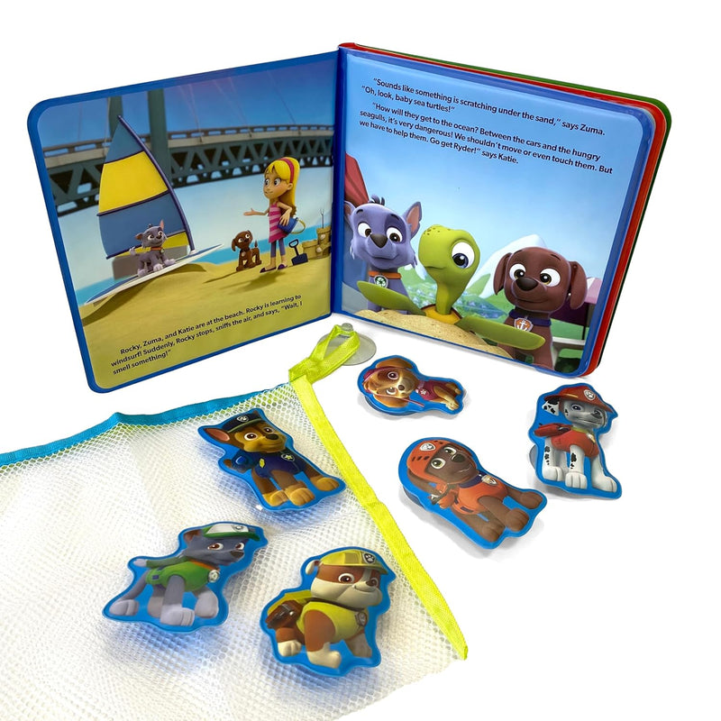 PAW Patrol Bath Time Books (EVA Bag) with Suction Cups