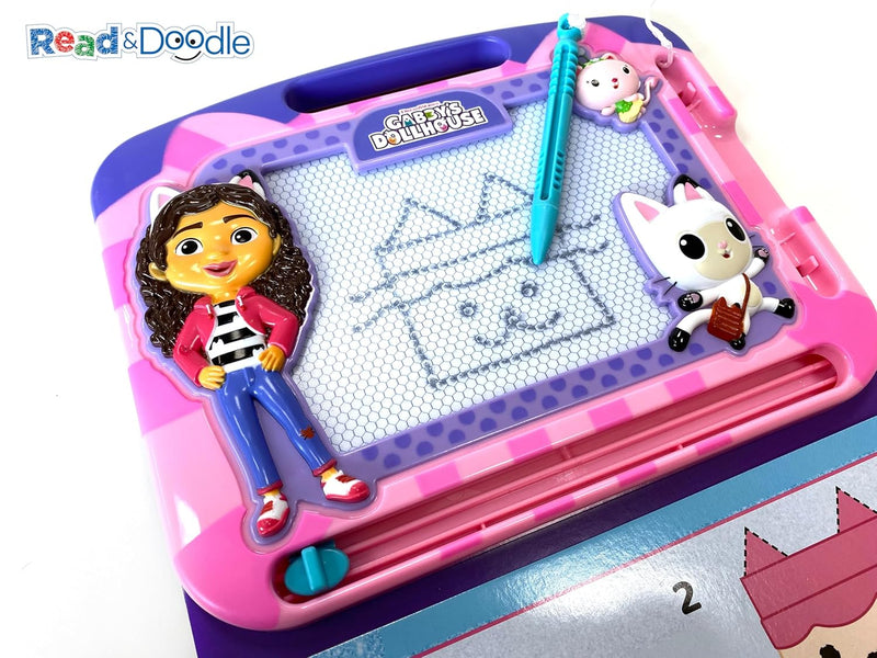 DreamWorks Gabby's Dollhouse Storybook & Magnetic Drawing Kit