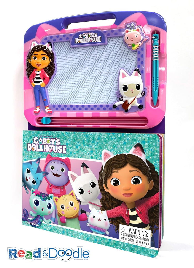 DreamWorks Gabby's Dollhouse Storybook & Magnetic Drawing Kit