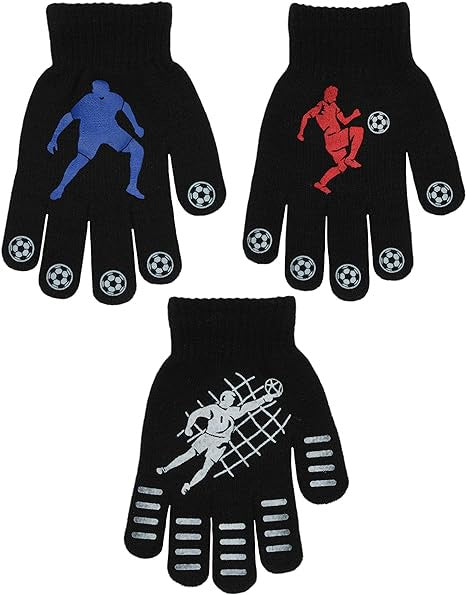 Thermal Gripper Magic Gloves Football Designs