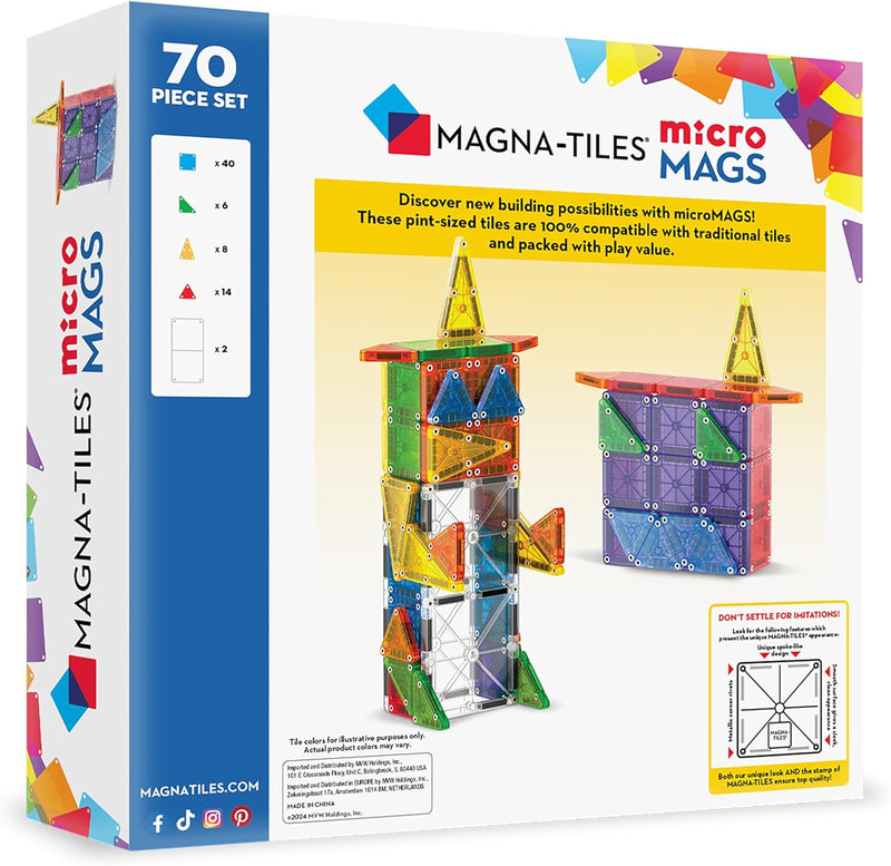Magna-Tiles | microMAGS™ 70 Piece Set