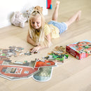Melissa and Doug - Busy Barn Shaped Floor Puzzle - 32 pieces
