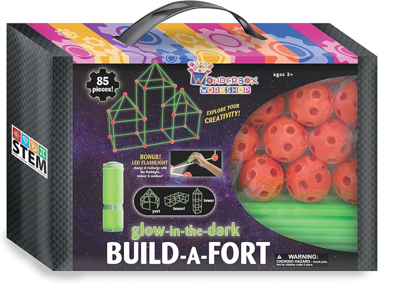 GLOW IN THE DARK Build a Fort Set