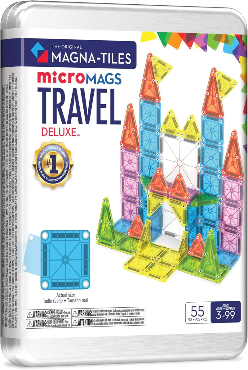 Magna-Tiles | microMAGS Travel Set Deluxe 55 Pieces