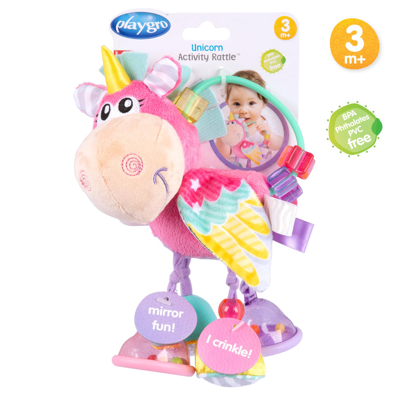 PlayGro | Unicorn Activity Rattle