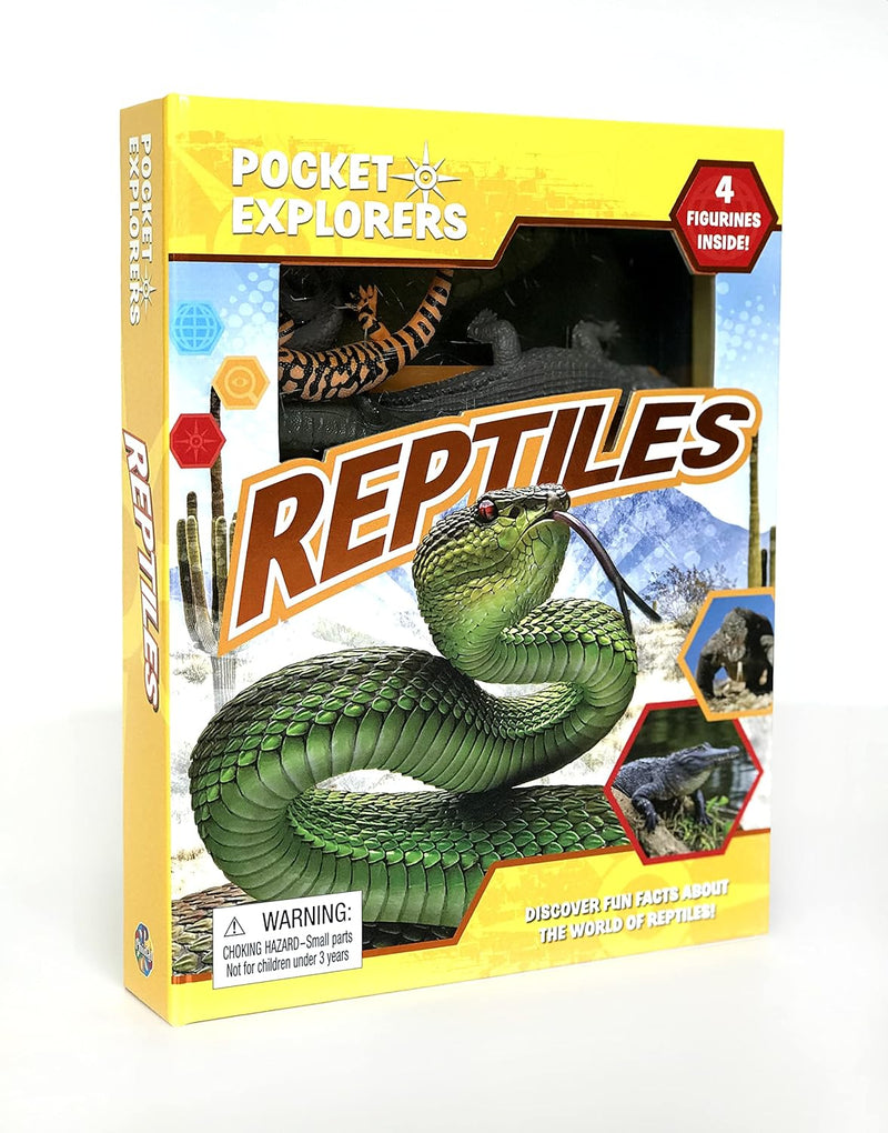 Reptiles Pocket Explorers with Figurines and Fact Book