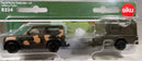 Land Rover Defender with military tarpaulin trailer 8324