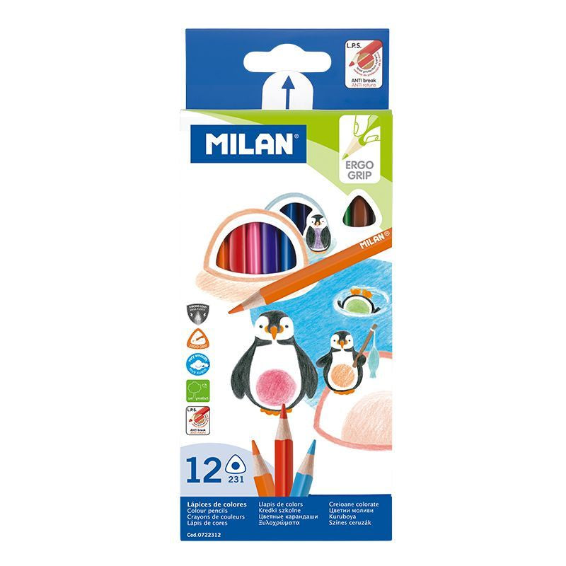 MILAN COLOURED PENCIL 12PC