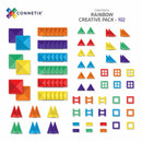 Connetix Magnetic Tiles Rainbow Creative Pack 102pcs 102-CR