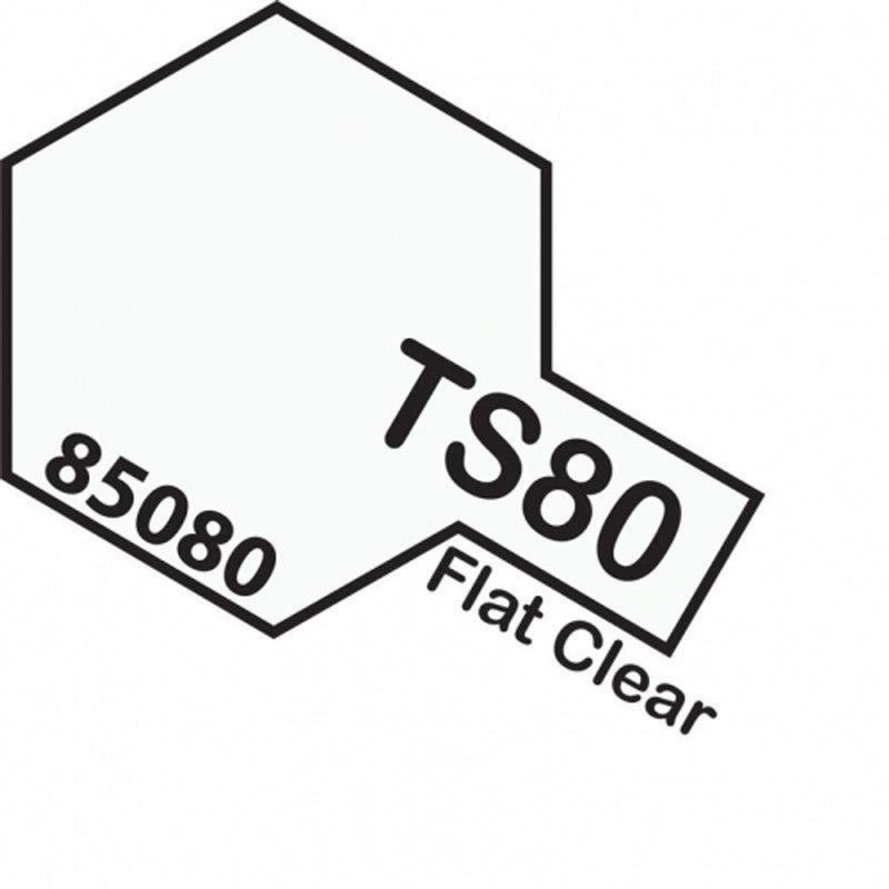 TAMIYA TS-80 FLAT CLEAR Spray Paint 100ml