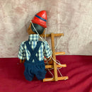 Vintage Pinocchio Hand Carved Wooden Marionette / Puppet