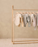 Quincy Mae | Side Snap Bodysuit + Pant Set - Laurel Stripe