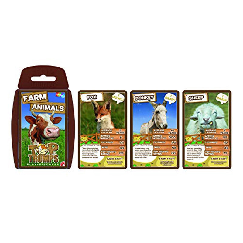 Top Trumps Farm Animals - Card Game  RRP $15.99   SPECIAL $8.99