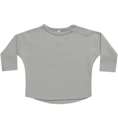 Quincy Mae | Long Sleeve Tee | Dusty Blue