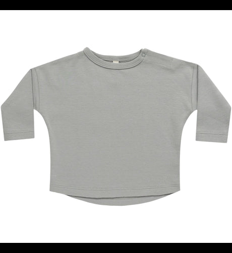 Quincy Mae | Long Sleeve Tee | Dusty Blue