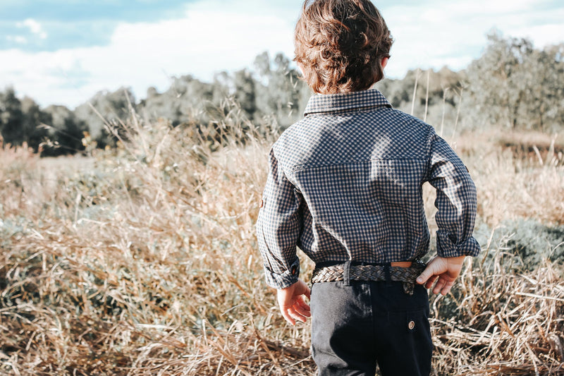 Love Henry | Boys Dress Shirt - Gingham