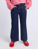 Eve Girl | Scout Jeans (8 - 14 Years) in Dark  Denim Blue
