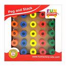 Peg and Stack Wooden Puzzle