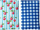 Yumbox Soft Gel Ice Packs with Insulated Fabric Sleeves - Vichy & Cherries