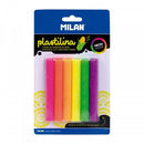 Milan Modelling Clay sticks, pack of 6 Neon colours, 70g
