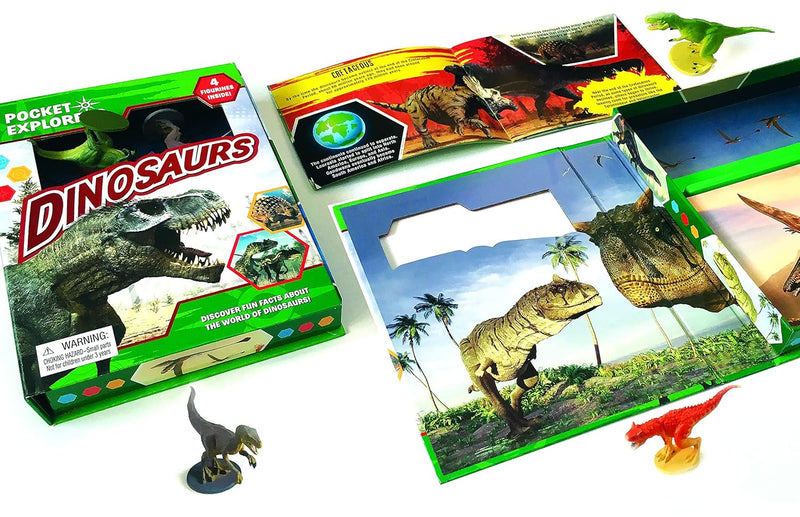 Dinosaurs Pocket Explorers with Figurines and Fact Book