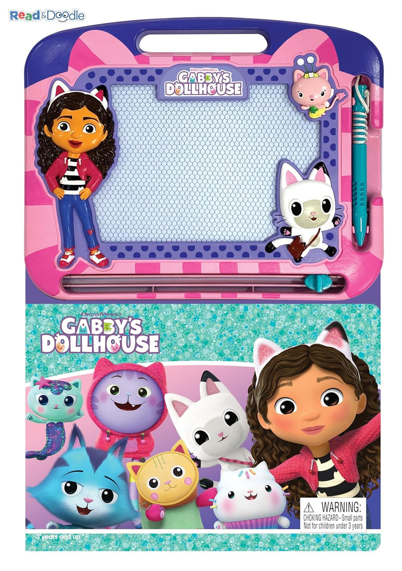 DreamWorks Gabby's Dollhouse Storybook & Magnetic Drawing Kit