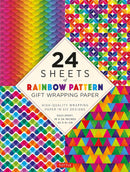 24 sheets of Rainbow Patterns Gift Wrapping Paper