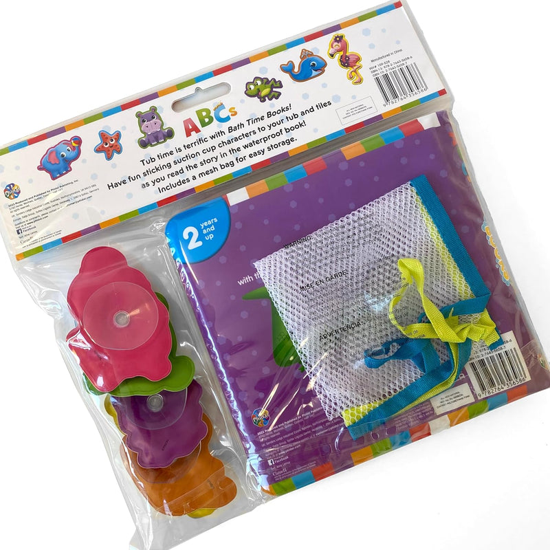 ABC's Bath Time Books (EVA bag) with Suction Cups and Mesh Bag