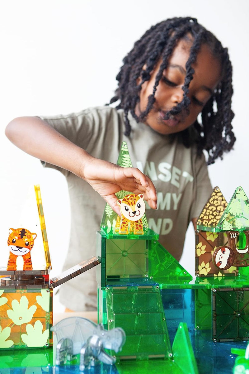 Magna-Tiles | Jungle Animals 25-Piece Set