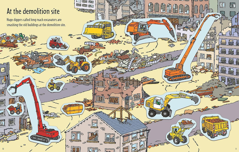 Usborne | First Sticker Book: Diggers